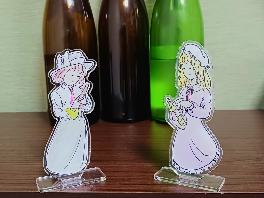 秘封お酒お迎えアクスタ（蓮子＆メリー）