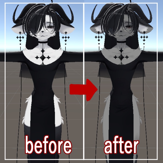 【ノクセル-Noxel対応】【無料/free】ほんのり病みEyeTextur + 毛皮Textur