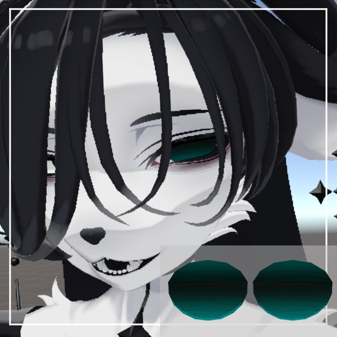 【ノクセル-Noxel対応】【無料/free】ほんのり病みEyeTextur + 毛皮Textur