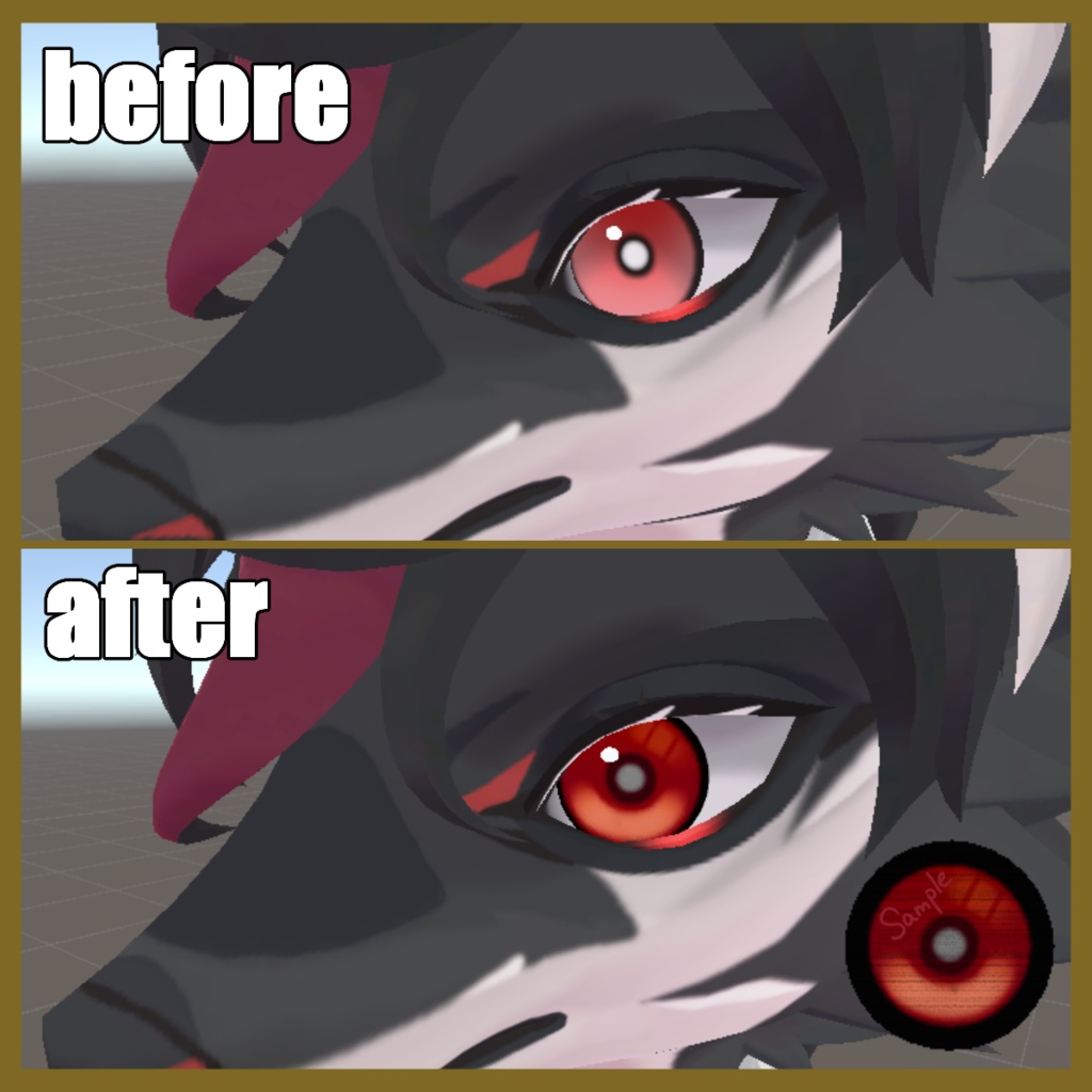 【ヨル-Yoru-対応】【無料/free有】シンプルアイテクスチャ