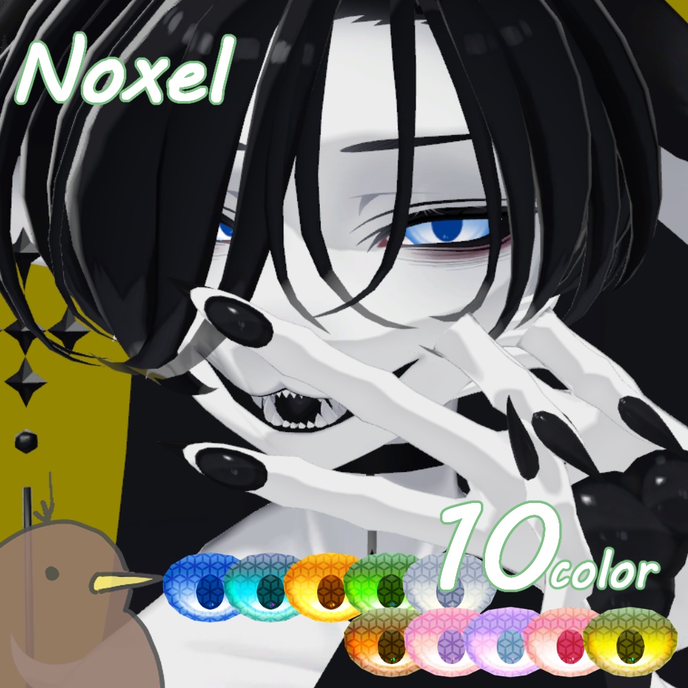 【3Avaters対応】Fuwa-Kiwi Eye textures