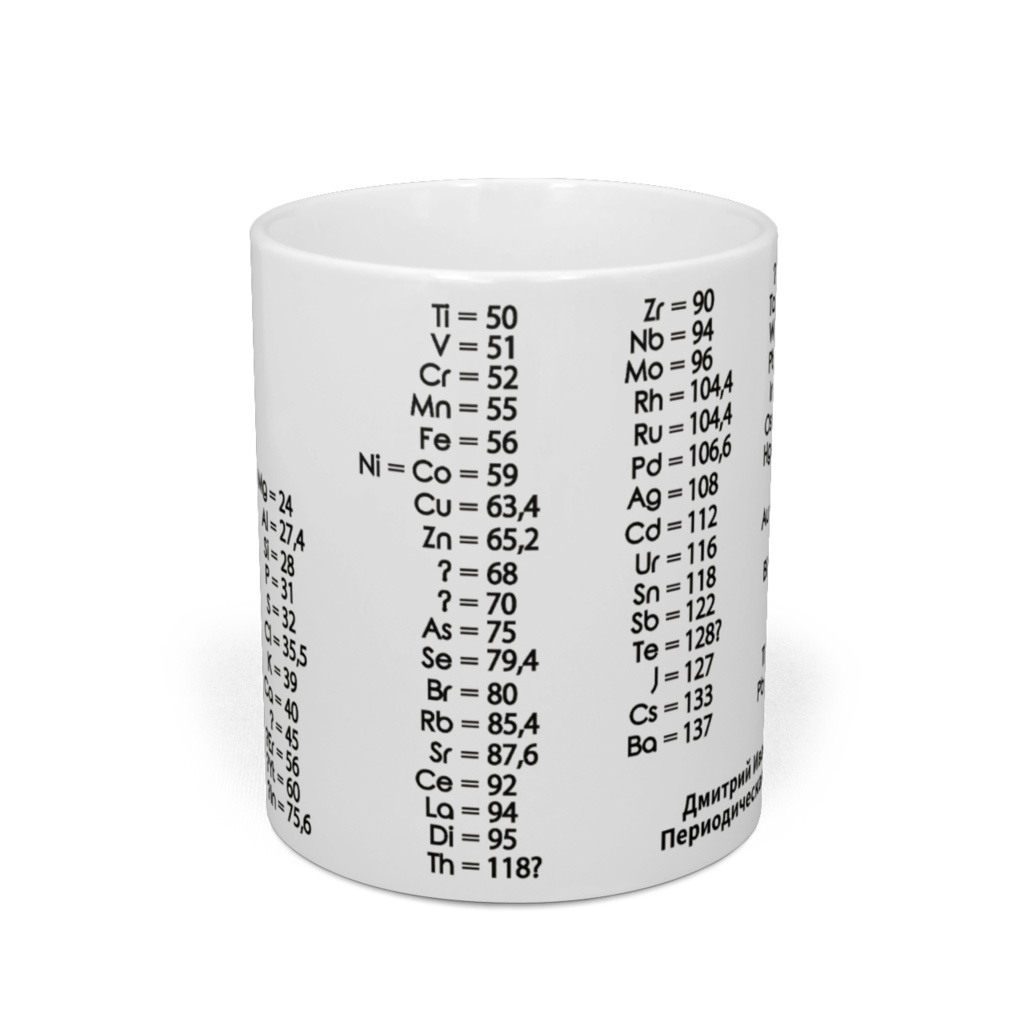 元素に関する様々なマグカップ