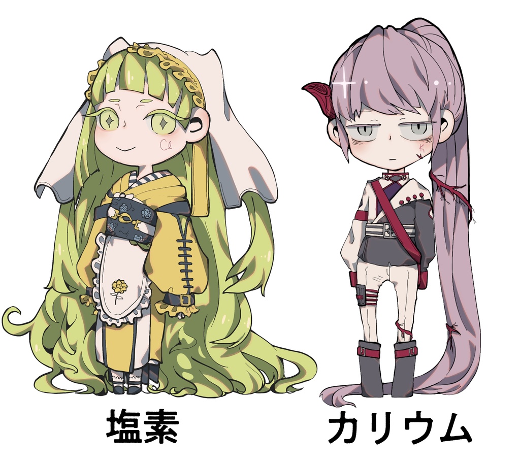 元素擬人化のステッカー Ver.3.0