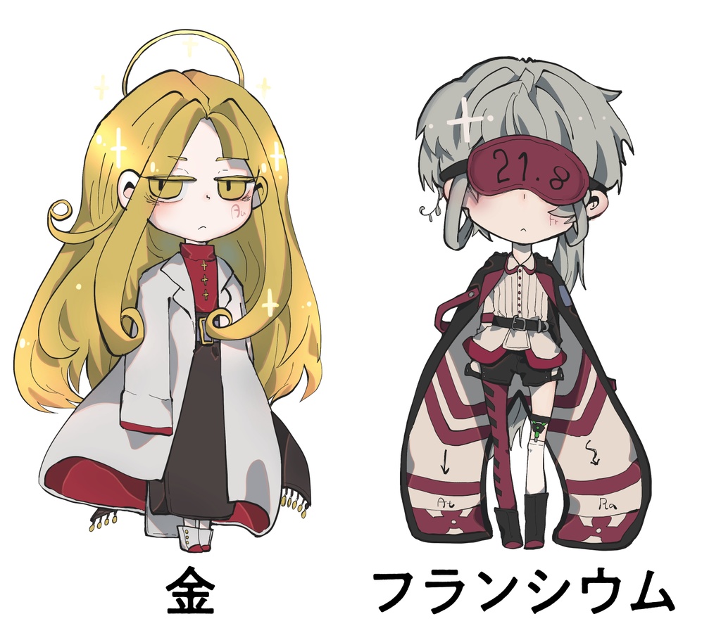 元素擬人化のステッカー Ver.3.0