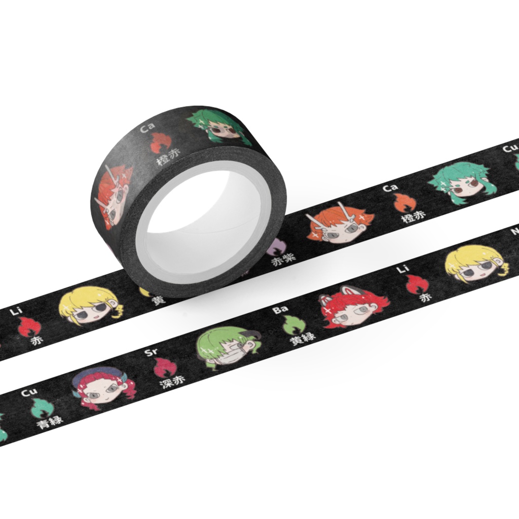 元素のマスキングテープ