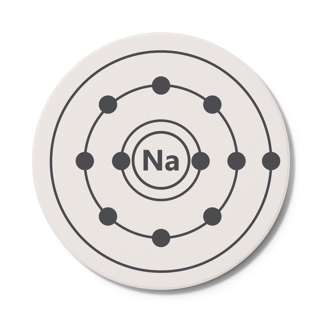 【第1族】シンプルな電子殻の模式図のコースター