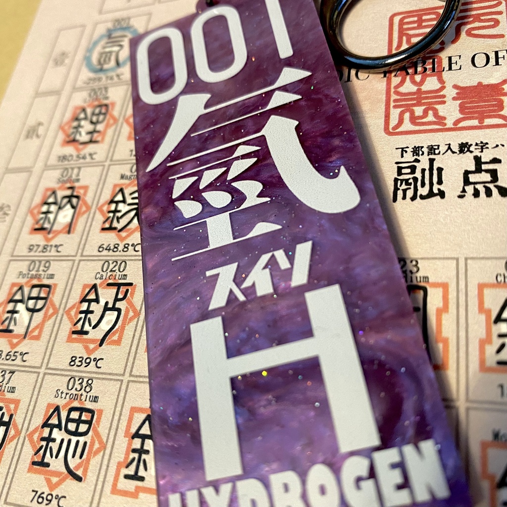 元素のアクキー 札のかたちver. -No.2-