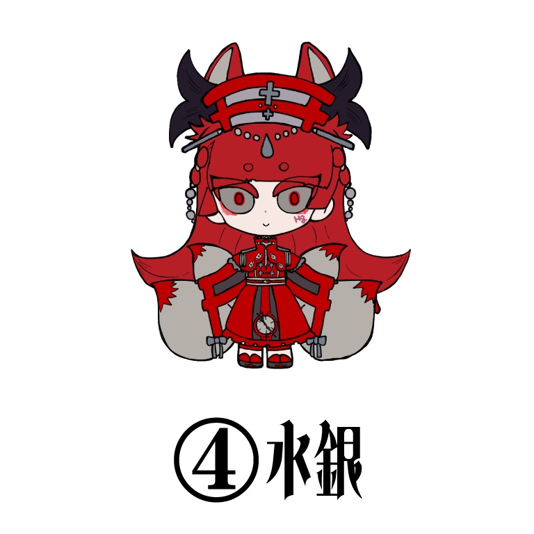 ミニキャラステッカー6種類