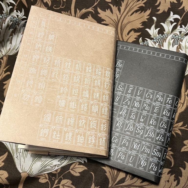 【文庫本用】元素周期表ブックカバー