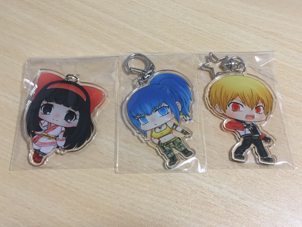 アクリルキーホルダーセット【ナコルル/レオナ/ロック・ハワード】