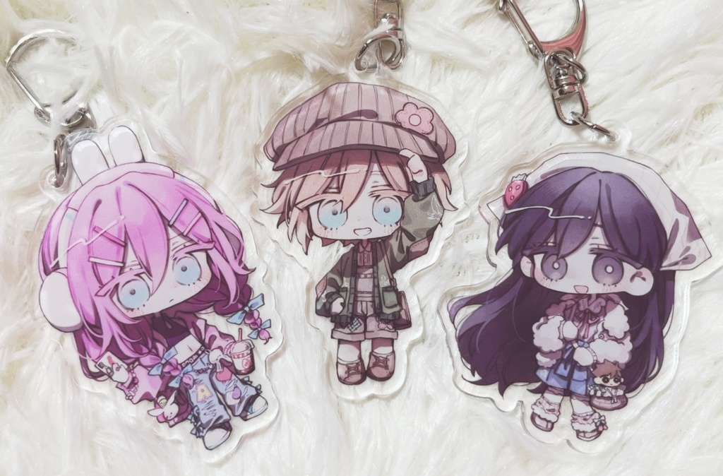 OMORI アクリルキーホルダー (バジル.マリ.オーブリー)