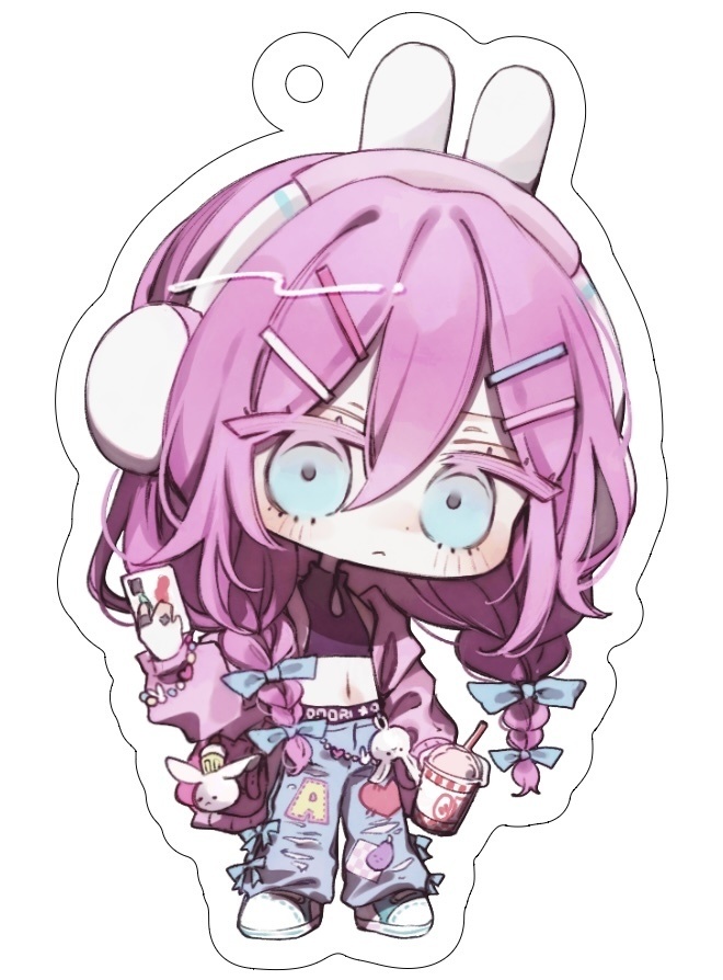 OMORI アクリルキーホルダー (バジル.マリ.オーブリー)