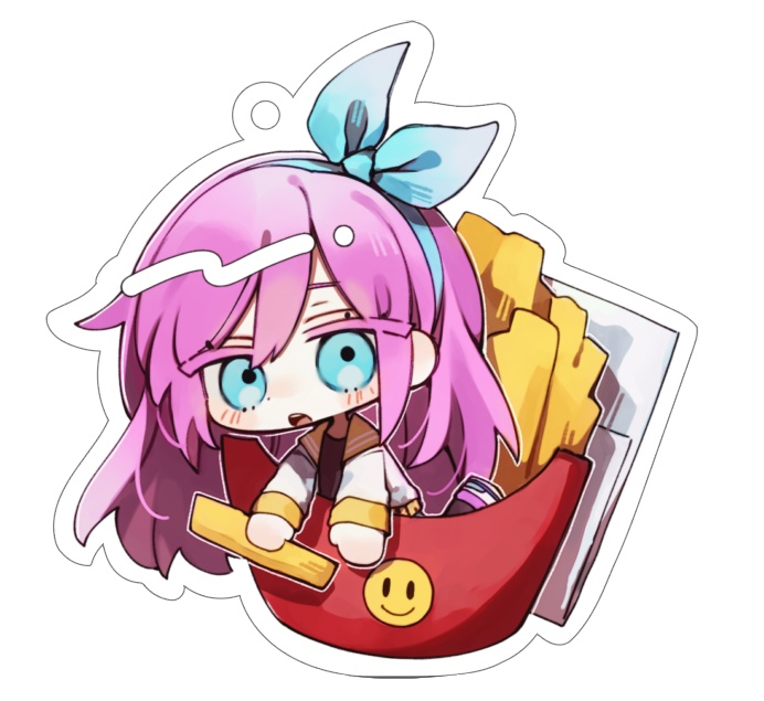 ポテト入りオーブリー　アクリルキーホルダー