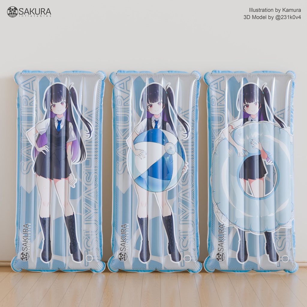 艶島さくら 等身大ビーチマット / Sakura Mattress