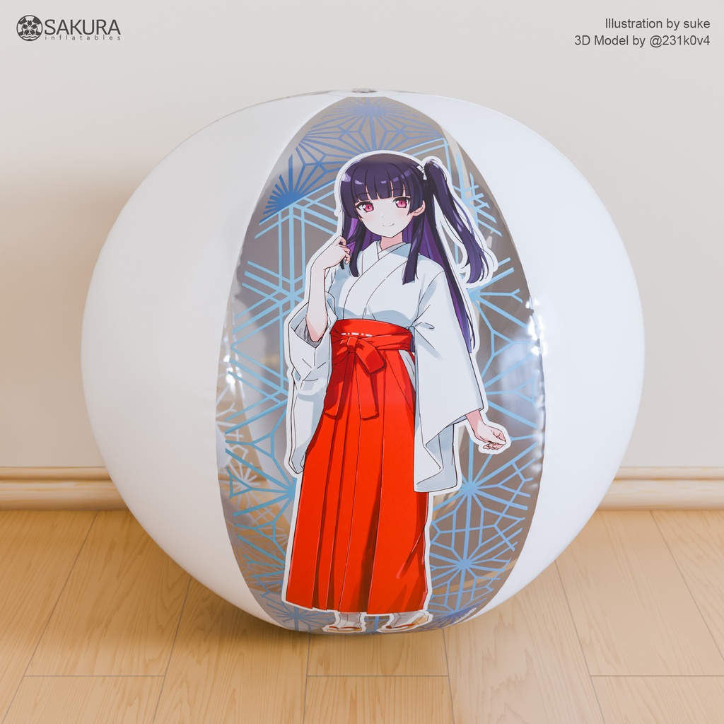 艶島さくら すけ先生コレクション ビーチボール 90cm / Sakura suke