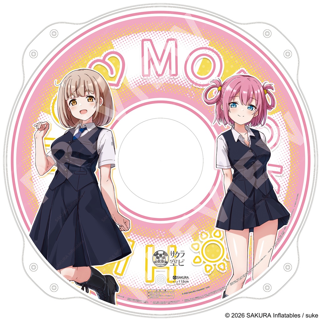 桃子&日菜乃 うきわ型空ビ / Momoko & Hinano Inflatable Ring