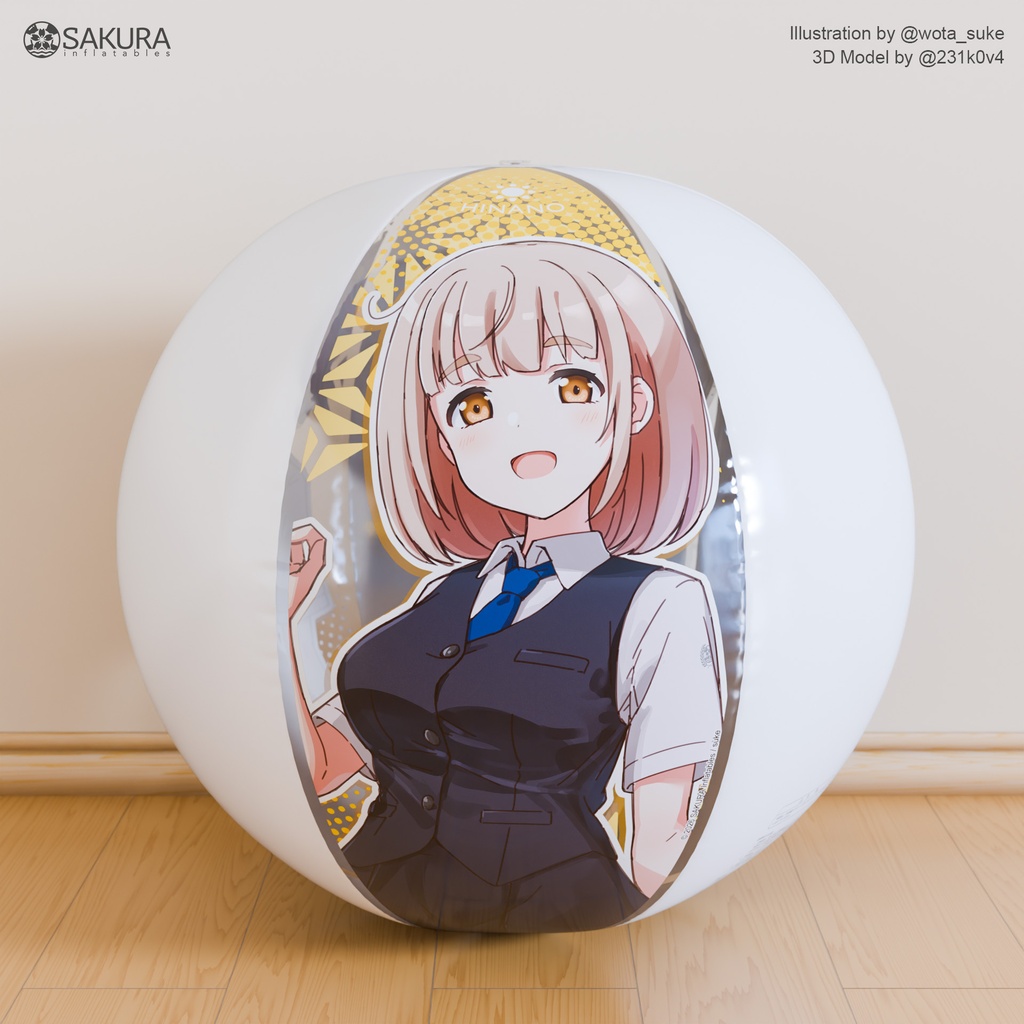 制服 さくら・桃子・日菜乃 ビーチボール / Uniform Sakura&Momoko&Hinano Beach Ball
