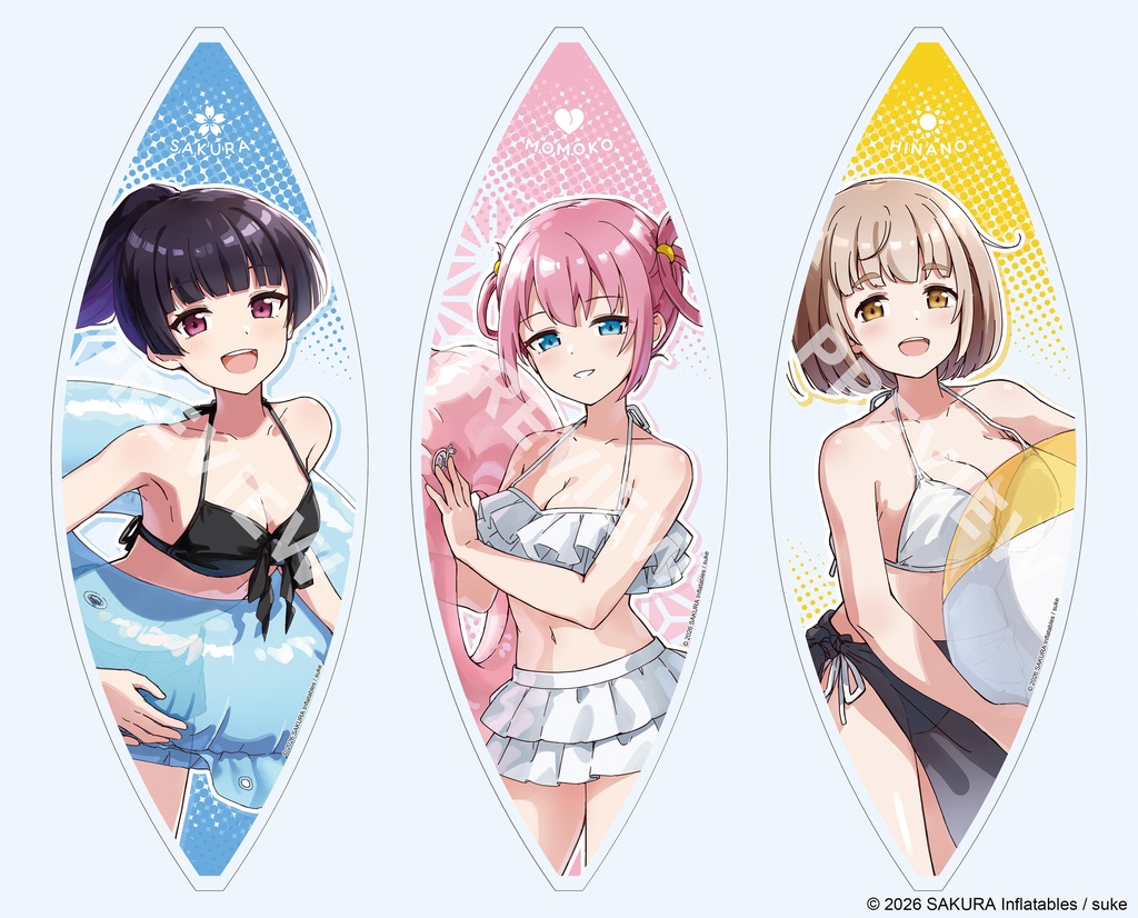 水着 さくら・桃子・日菜乃 ビーチボール / Bikini Sakura&Momoko&Hinano Beach Ball