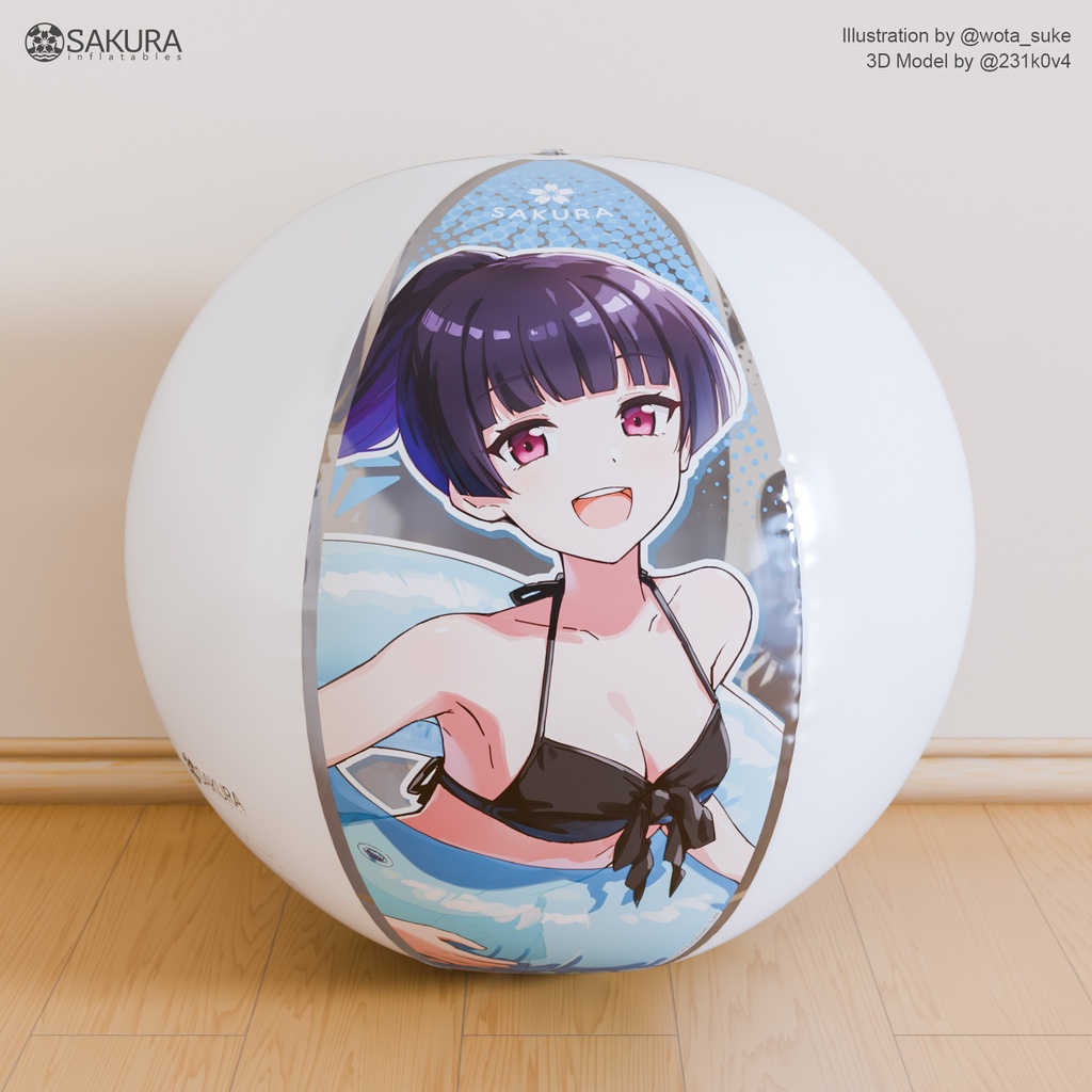 水着 さくら・桃子・日菜乃 ビーチボール / Bikini Sakura&Momoko&Hinano Beach Ball