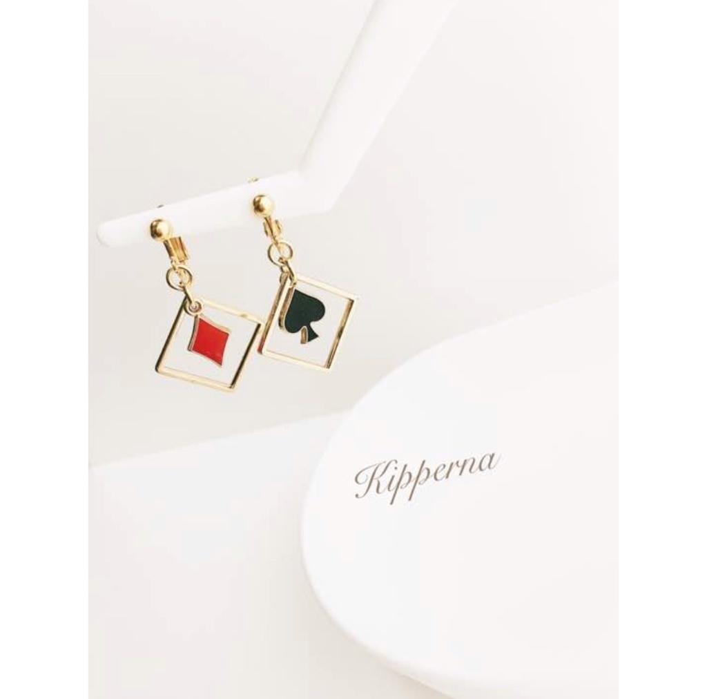 ♦️選べる 揺れる トランプ スクエア イヤリング ♠️ アクセサリー ♣️ スペード / ダイヤ / クローバー / クラブ / トランプモチーフ