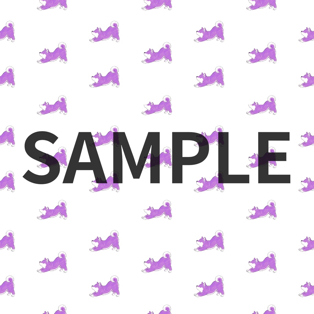 【商用利用可】柴犬シームレスパターン素材「のび」25色|高解像度PNG|背景・ラッピング・SNS・印刷向け