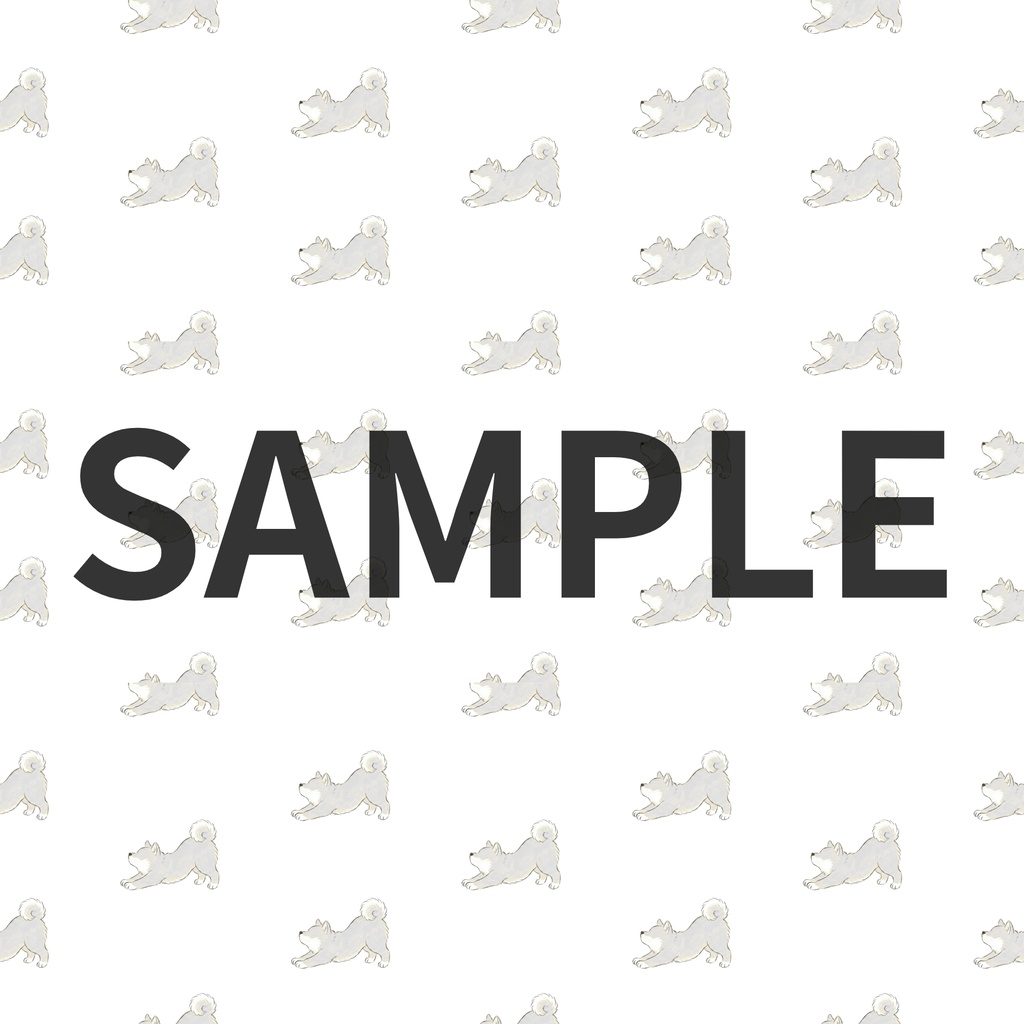 【商用利用可】柴犬シームレスパターン素材「のび」25色|高解像度PNG|背景・ラッピング・SNS・印刷向け