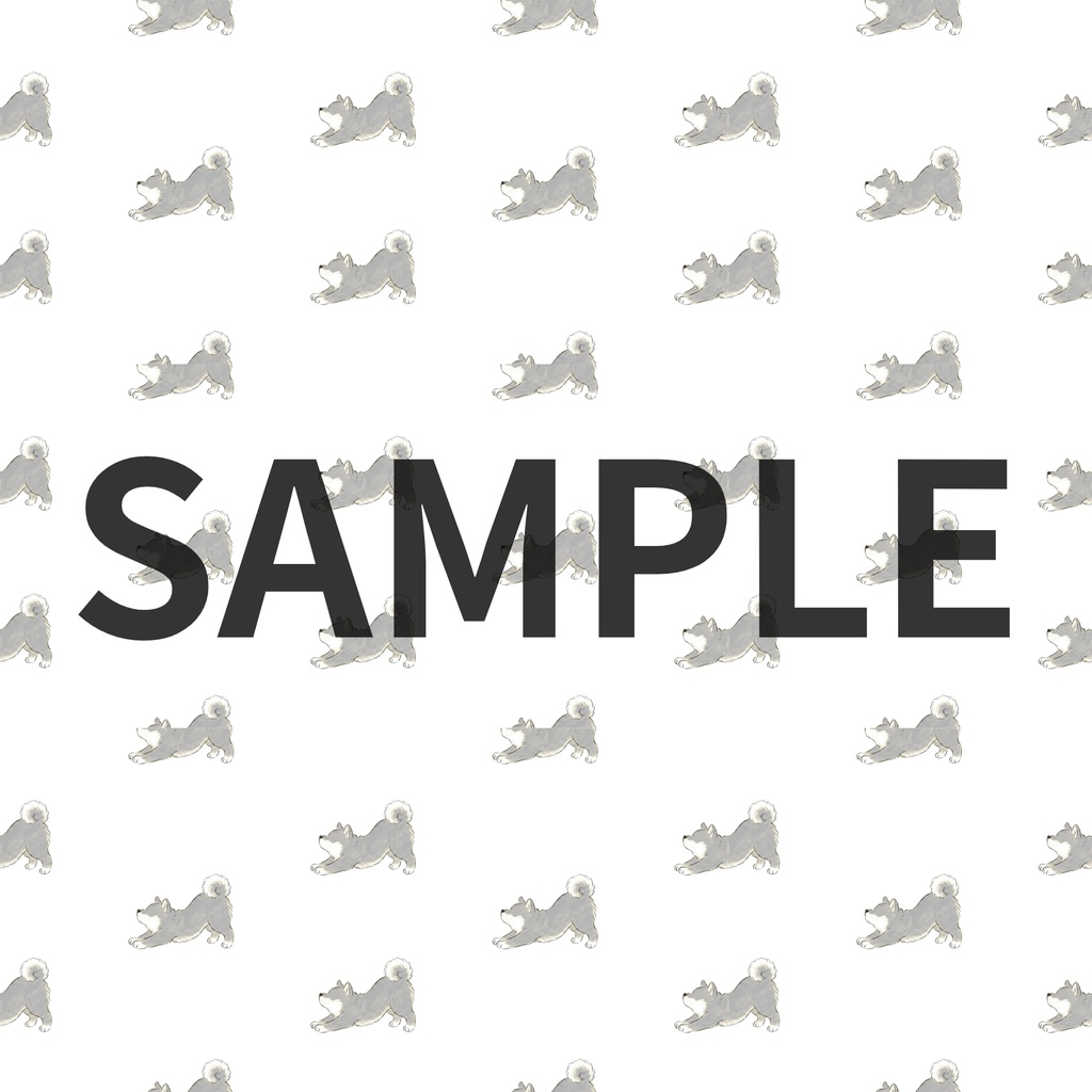 【商用利用可】柴犬シームレスパターン素材「のび」25色|高解像度PNG|背景・ラッピング・SNS・印刷向け