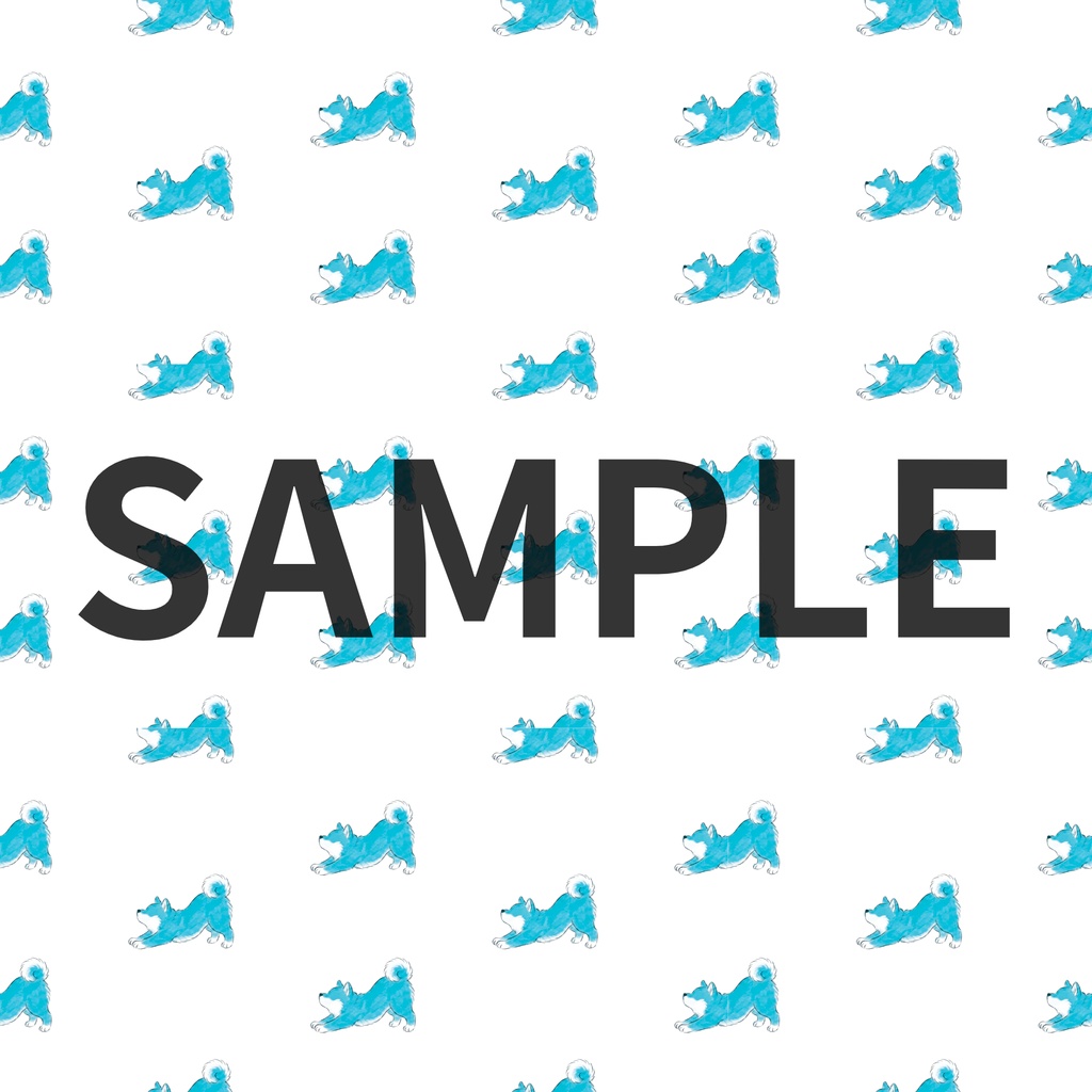 【商用利用可】柴犬シームレスパターン素材「のび」25色|高解像度PNG|背景・ラッピング・SNS・印刷向け