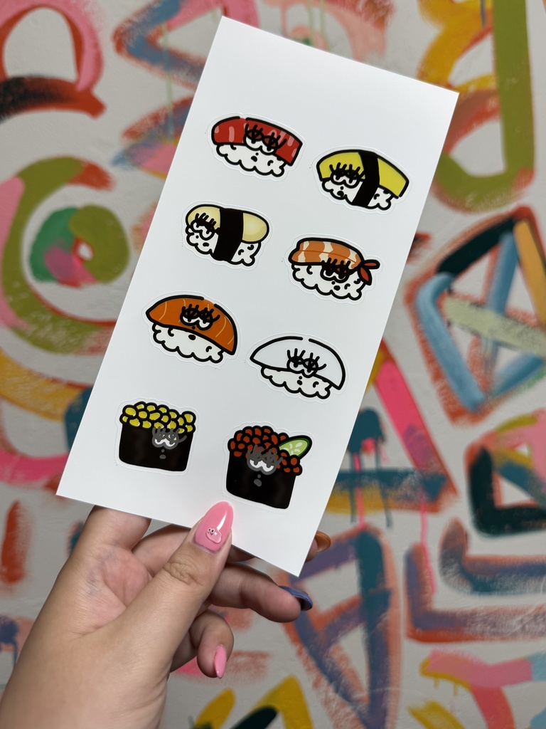 お寿司たちのステッカー