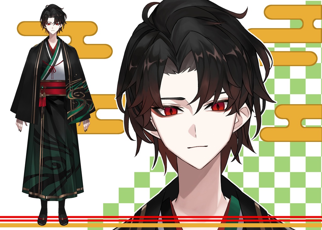 japanese style vtuber model