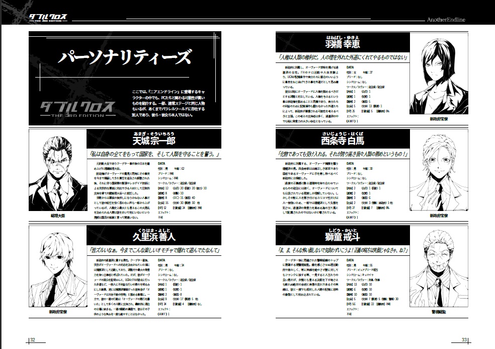 電子書籍版『Another EndLine』ダブルクロス同人ステージ&データ集 SPLL:E113003