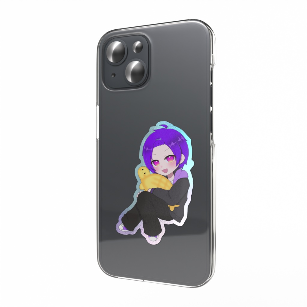 オーロラスマホステッカー - 縦