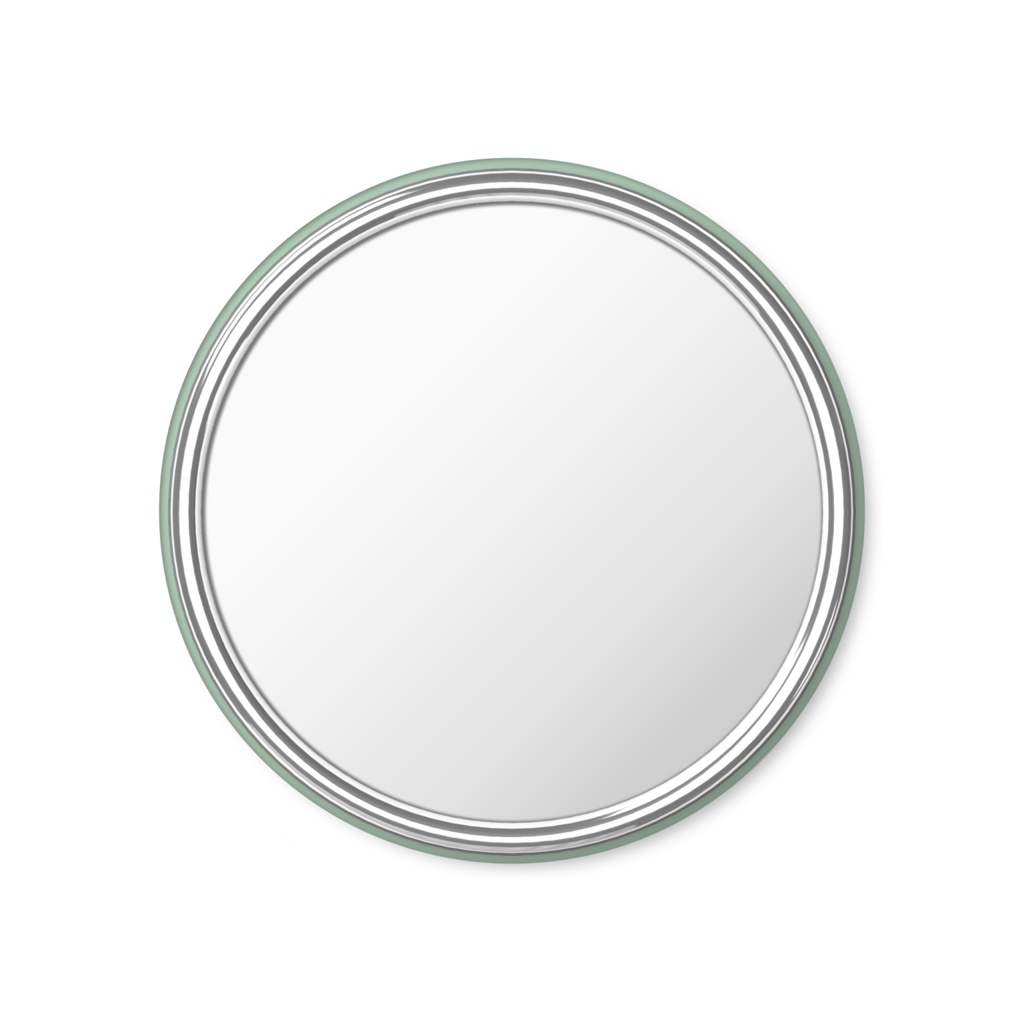 横顔少女缶ミラー