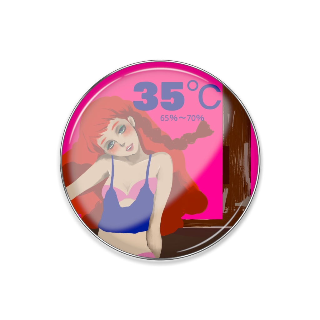 35℃ピンバッジ