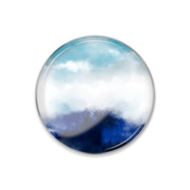mori to mizu ピンバッジ - 丸形25mm