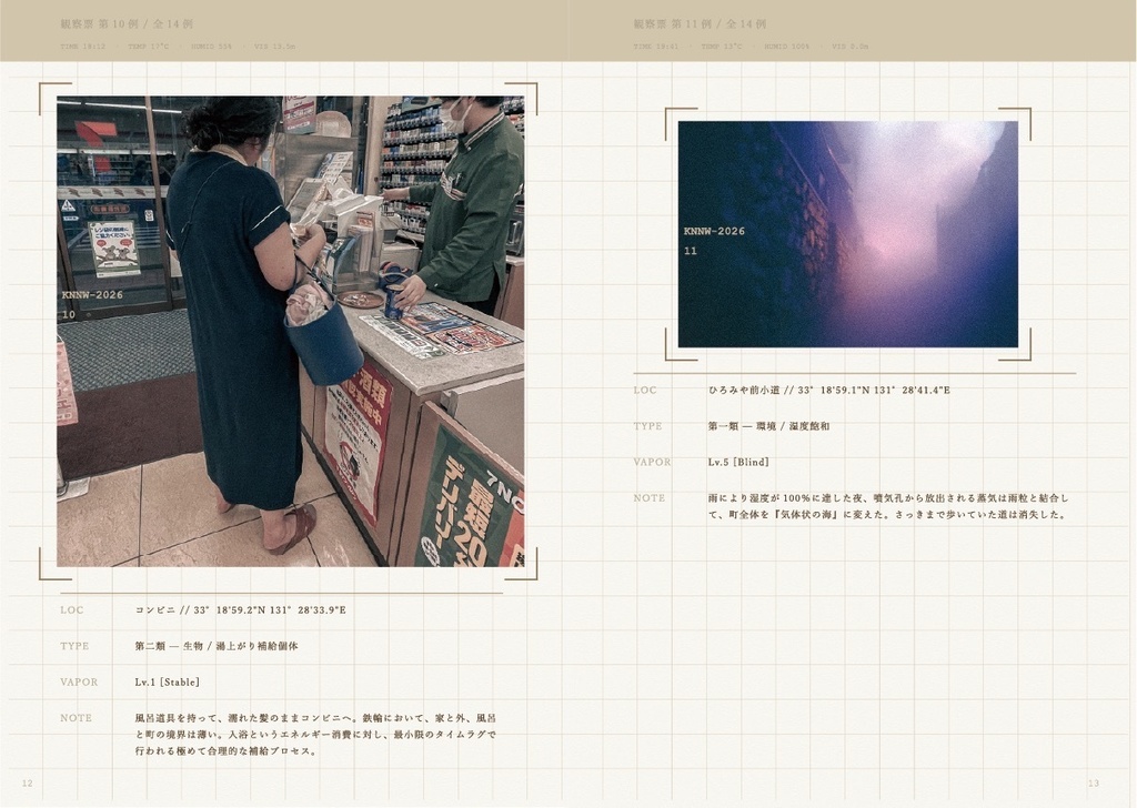 The Steam Zone: Field Report on Feline and Human Adaptations in Kannawa, Japan(KANNAWA蒸気帯観察記録)