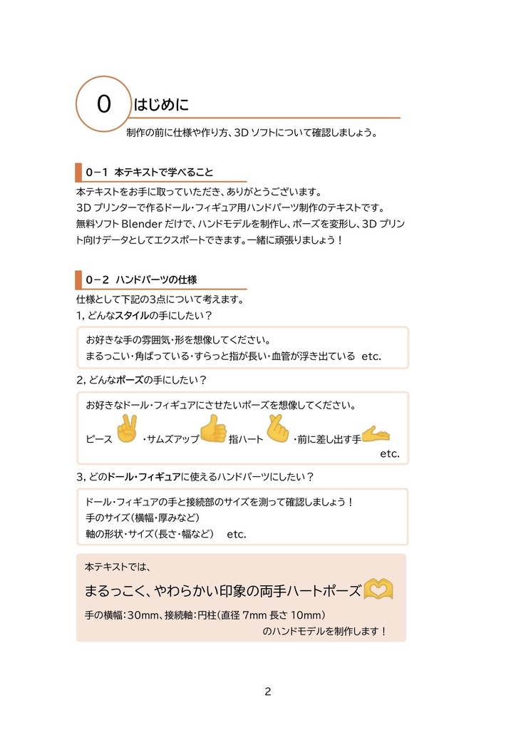 Blenderで3Dプリントできるハンドパーツをつくろう!テキスト(PDF版)