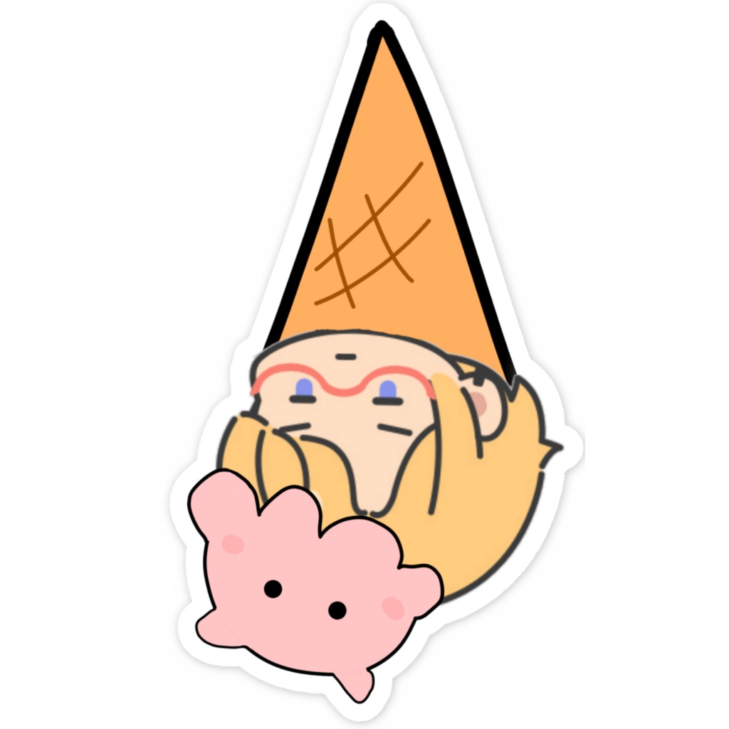 たなかアイススマホステッカー