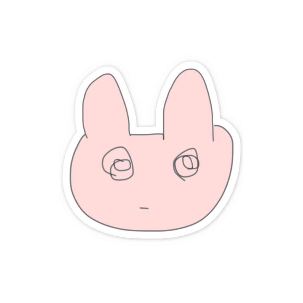 うさぎさんスマホステッカー