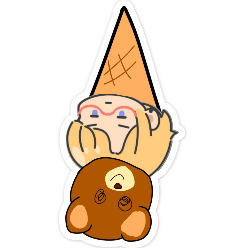 たなかぐまあいすスマホステッカー