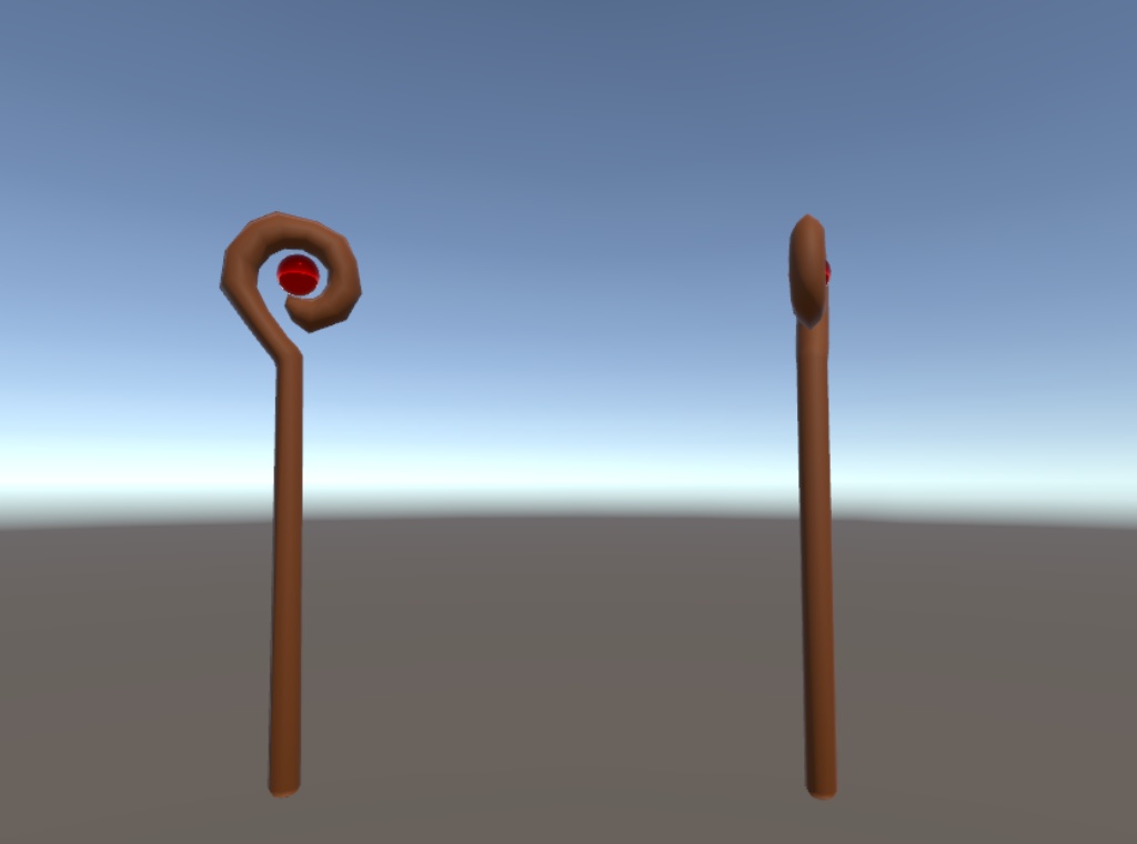 炎が出せる魔法の杖【VRChat想定3Dモデル】