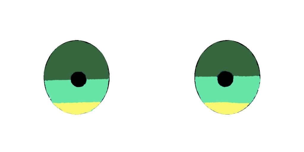 Multi-Colored Eye Texture ( Green & yellow )