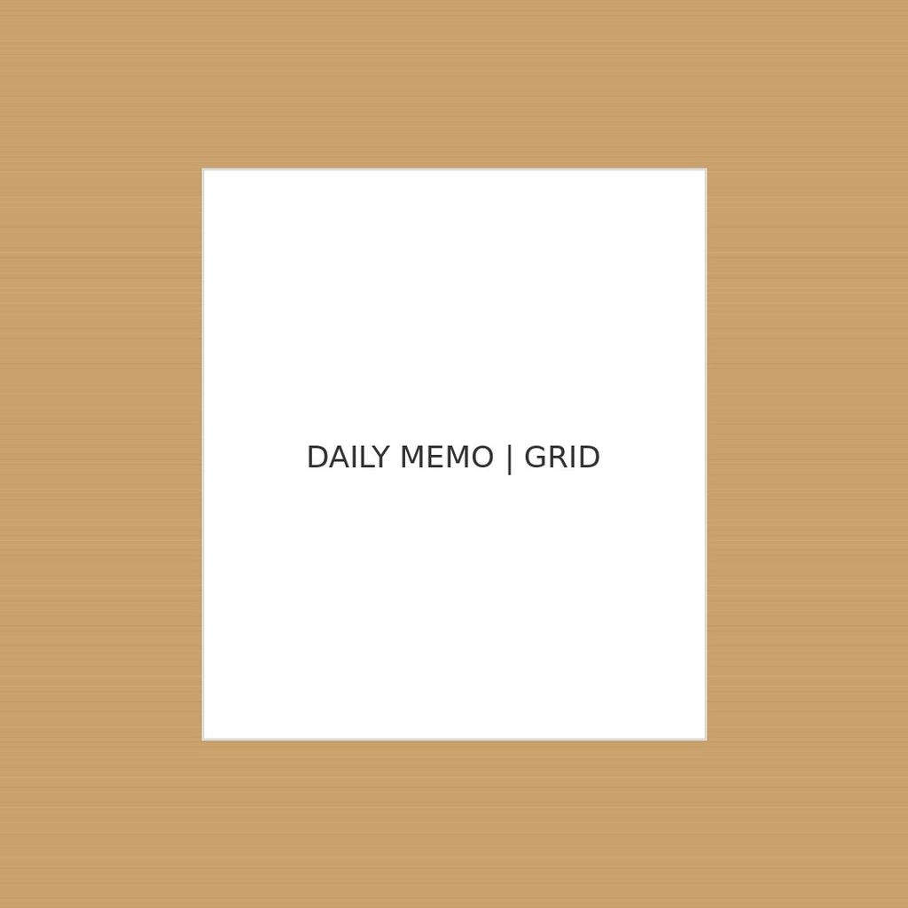 NuMono メモ用紙｜方眼 ― 思考を整える、やさしい方眼 ―