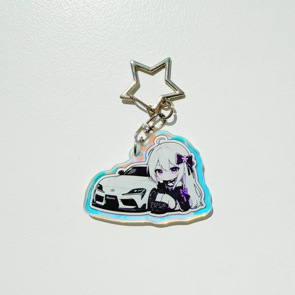 雨音真白 × SUPRA レーザーホロアクリルキーホルダー