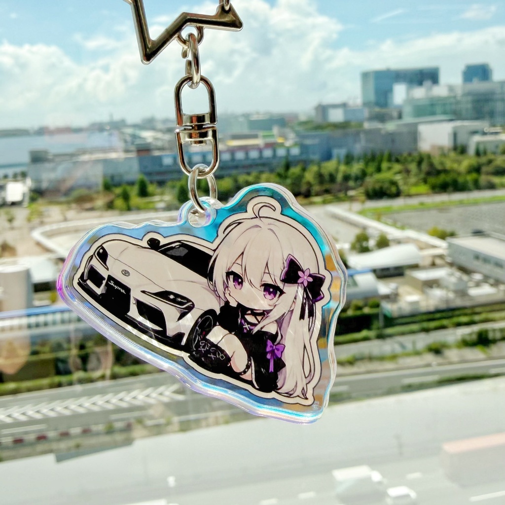 雨音真白 × SUPRA レーザーホロアクリルキーホルダー
