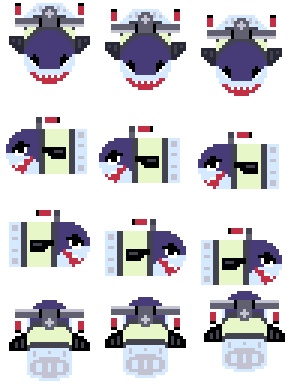 pictSQUARE用アバター『名探偵コナン　黒鉄の魚影　水中スクーター（鮫）』
