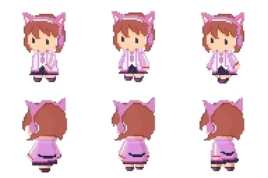 ピクリエ用アバター『電脳猫耳の哀ちゃん』『妖怪猫又の哀ちゃん』『錬金術師の哀ちゃん』