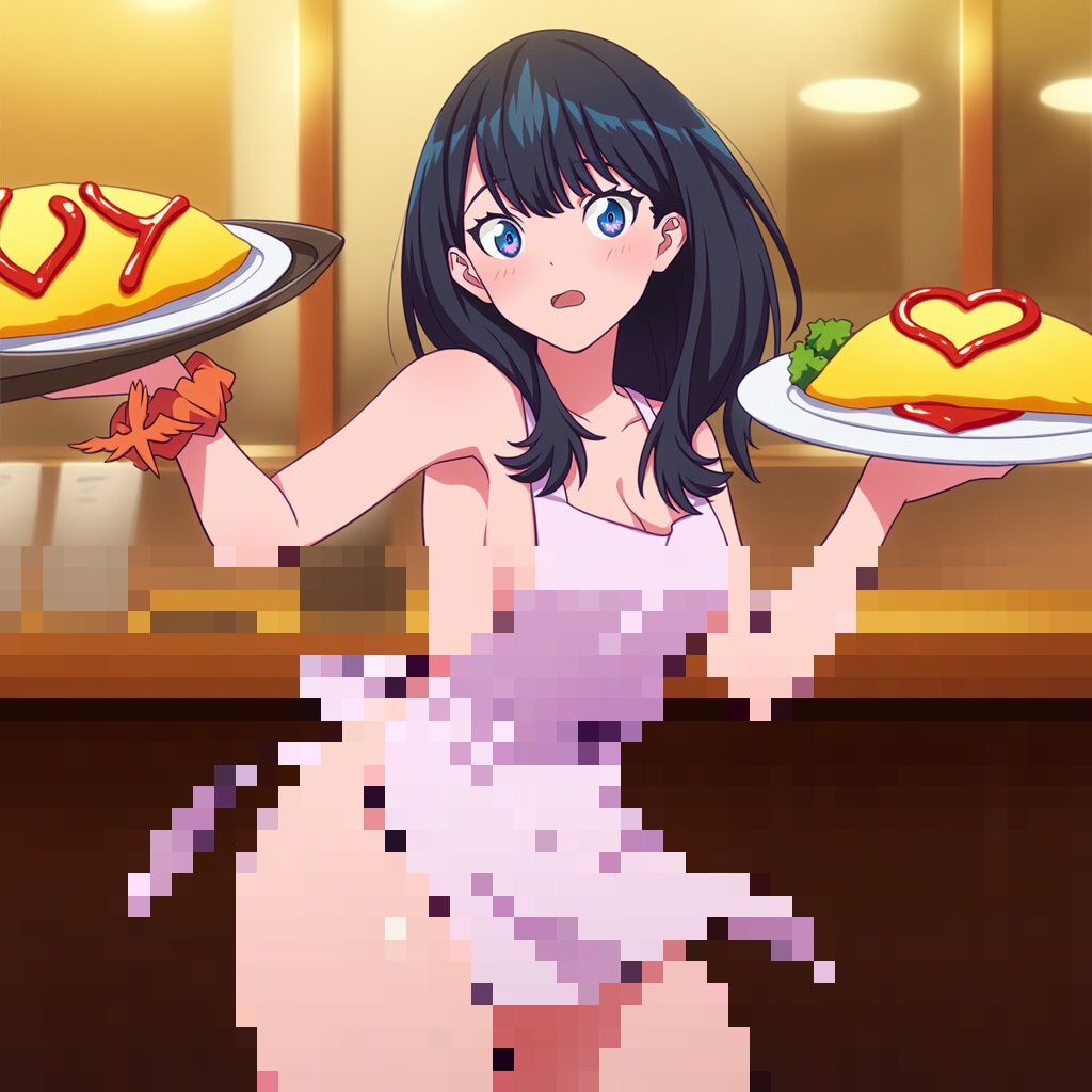 SSSSヒロインで裸エプロン・ケチャップニプレス：１９２枚【SSSS girls in naked apron and ketchup pasties: 192 images】