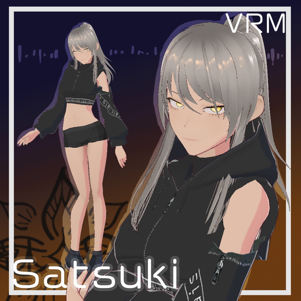 【VRMアバター】Satsuki【cluster向け】