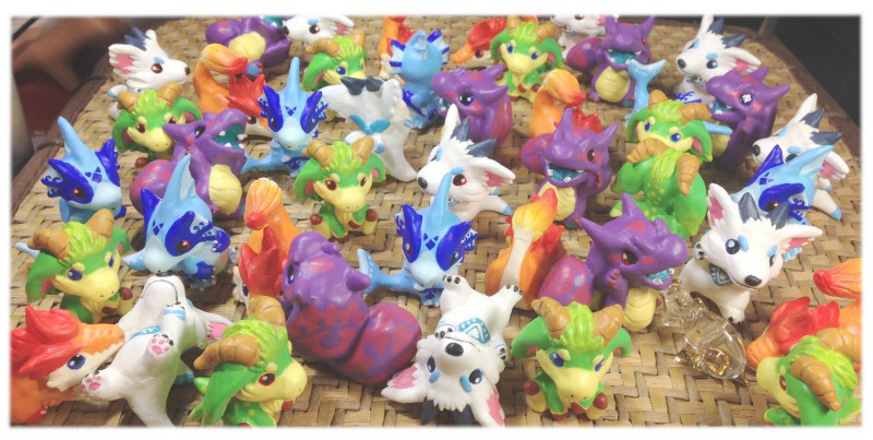 仔竜ねんど人形